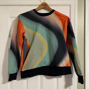 Paul Smith Swirl Pattern 100% Organic Cotton Sweatshirt size XL